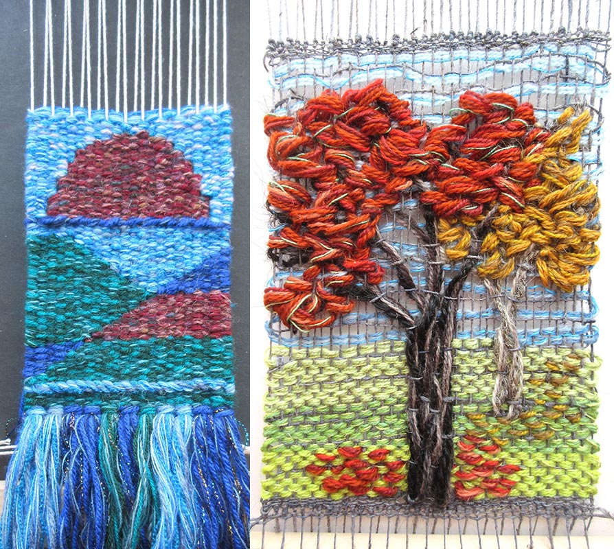 art trees landscape weaving